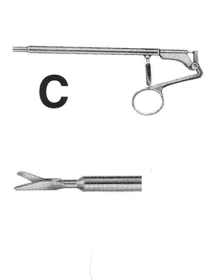 İZOLESİZ MAKAS C MODEL SAPLI ÇAP : 5MM L:36CM